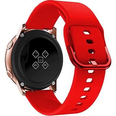 Imagem de Pulseira de relógio de 22 mm, compatível com Samsung Galaxy Watch 3 45 mm/Galaxy Watch 46 mm/Gear S3 Frontier clássica pulseira esportiva de silicone macio para homens e mulheres