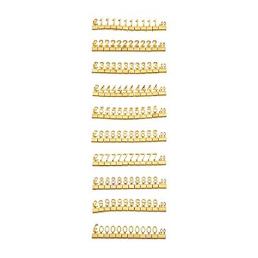 Imagem de Hemobllo 10 Pcs Etiqueta De Preço Cubos De Etiqueta De Exibição De Preço De Joias Placas Para Loja Etiqueta De Exibição De Preço Ajustável Tags Para Preços Ficar Número Balcão Liga De Zinco