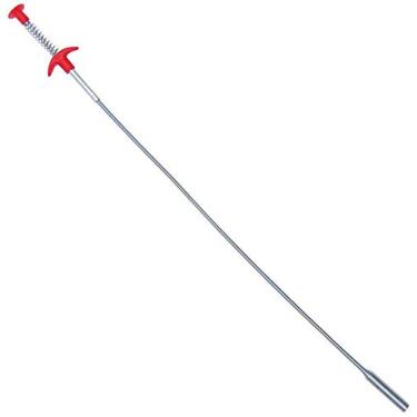 Imagem de Ferramenta de pegador de garra flexível com 4 garras dobráveis para captação de mangueira e auxiliar na busca de areia para palheta de lixa, pia de casa, ralos, vaso sanitário (90 cm)