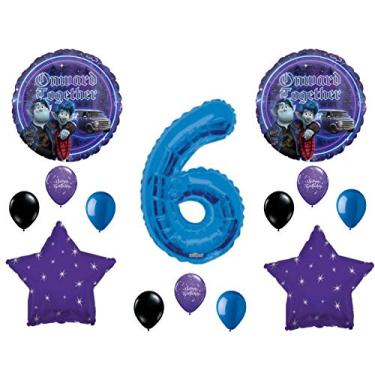 Imagem de Balões de festa de feliz aniversário em diante 6 anos suprimentos para decoração do filme da Disney