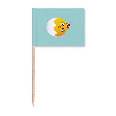 Imagem de Egg Cry Lovely Face Cartoon Toothpick Flags Marcador Topper Decoração de Festa