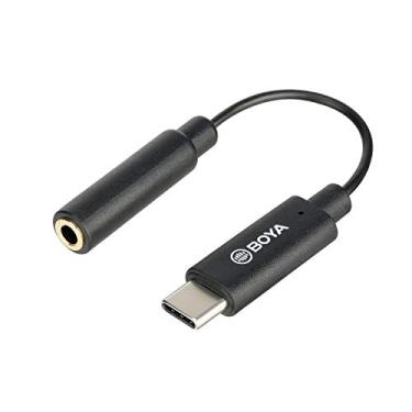 Imagem de BOYA Cabo adaptador fêmea de 3,5 mm para USB-C macho, portátil e compacto