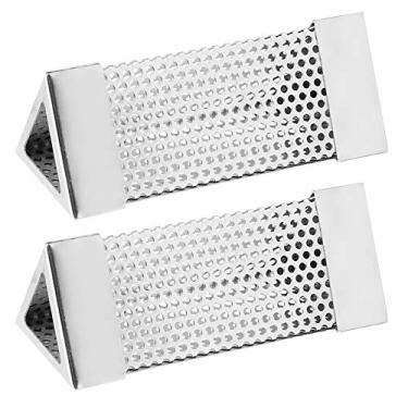 Imagem de Tubo de defumador de pelota premium 2 peças de tubo de malha de grelha para churrasco Pellets caixa de fumaça 6 pol Acessório de churrasco de aço inoxidável para qualquer grelha ou fumante, fumar quente ou frio (1 #)