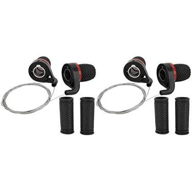 Imagem de alavancas de câmbio de bicicleta,Alavancas de câmbio de bicicleta de estrada, câmbio de mountain bike, câmbio de punho de torção de bicicleta, 2 pares de câmbio de velocidade de bicicleta de montanha