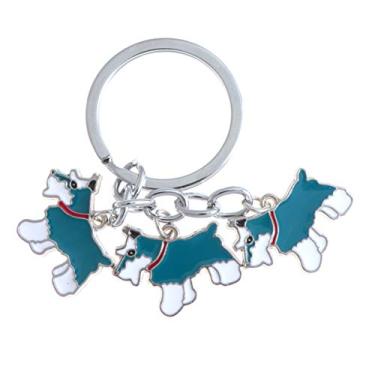 Imagem de Chaveiro série Pet Dog chaveiro metal pendente para pendurar para mulheres azul, Azul, Small