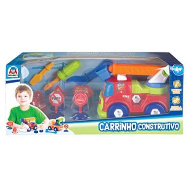 Imagem de Carrinhos Construtivo Guincho Braskit Laranja