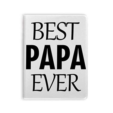 Imagem de Best Papa Ever — Caderno para o Dia dos Pais, capa de goma