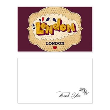 Imagem de Umbrella UK London Stamp British Thank You Card Birthday Paper Greeting Wedding Repreciation