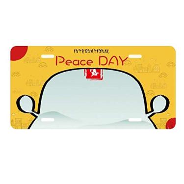 Imagem de DIYthinker Cold Dew Twenty Four Solar Term placa de licença etiqueta decoração de carro dia da paz