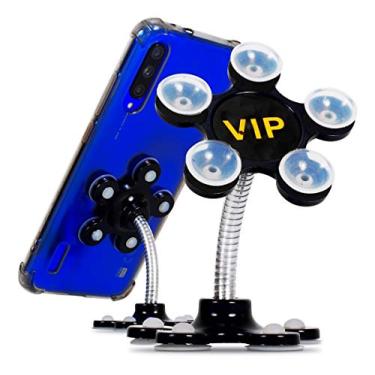 Imagem de Briwax Suporte para Celular Automotivo Cola Parede com Ventosa Articulável Giro 360º