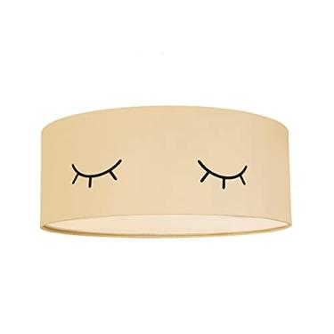 Imagem de Luminária Plafon Infantil Olhinho Cúpula 50x15 2E27 Cor: Crú