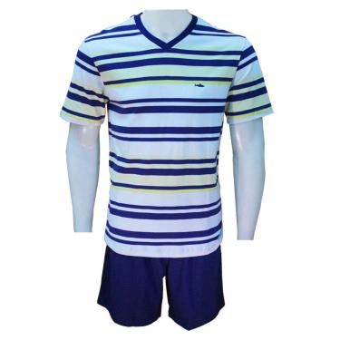 Imagem de Pijama Masculino Curto em Algodão Fitswell - 11291