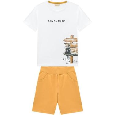 Imagem de Conjunto Infantil Milon Masculino Camiseta + Bermuda - Adventure