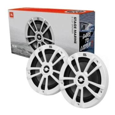 Imagem de Par de Alto Falantes Maritimo 6  JBL Stage Marine 120 Watts Rms - Branco