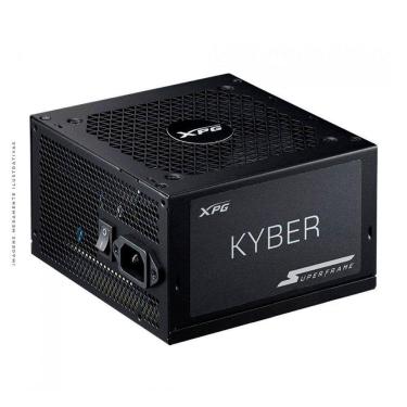 Imagem de Fonte XPG SuperFrame Kyber, 850w, PCIe 5.0, 80 Plus Gold, Preta - KYBER850G-BKCBR-SF