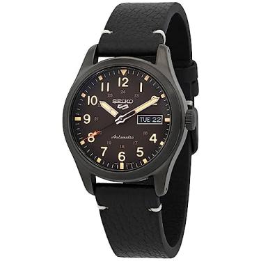 Imagem de Seiko Relógio masculino esportivo SRPG41 Seiko 5, preto, 39,4 mm, aço inoxidável