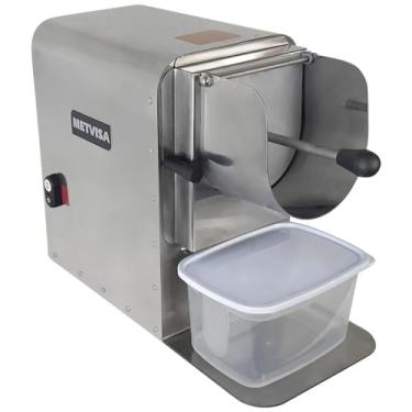 Imagem de Ralador e Desfiador Industrial de Queijo e Coco Metvisa RDA + 3 Discos em Aço Inox Prata