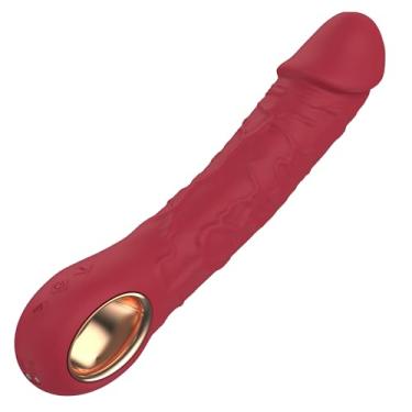 Imagem de Women's Silicone Waterproof Vibrator Wand with g spot vibrator and 10 Vibration Modes - Female Sex Toys for Pleasurable Sexual Stimulation-Masturbator (Rose red)