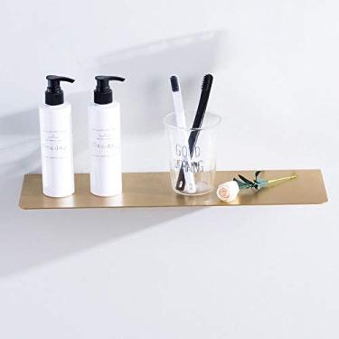 Imagem de Prateleira de chuveiro, grande, preto, banheiro, latão, sem perfuração, organizador de pendurar na parede, prateleiras de armazenamento com ventosa