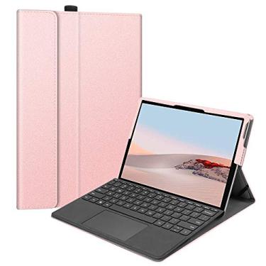 Imagem de Fintie Case Compatible with Microsoft Surface Go - Multiple Angle Viewing Portfolio Business Cover Fit Surface Go 10-inch Tablet 2018, Compatible w/Type Cover Keyboard (Rose Gold)