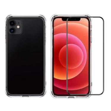 Imagem de Kit Capa Capinha Anti Impacto e Película De Vidro Compatível iPhone 12 Pro (iPhone 12 Pro)