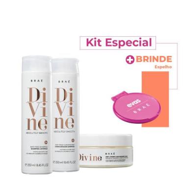 Imagem de Kit Braé Divine Shampoo Condicionador Máscara E Espelho Colab (4 Produ