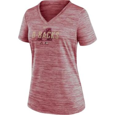 Imagem de Nike Camiseta feminina MLB Velocity Practice, Vermelho, P