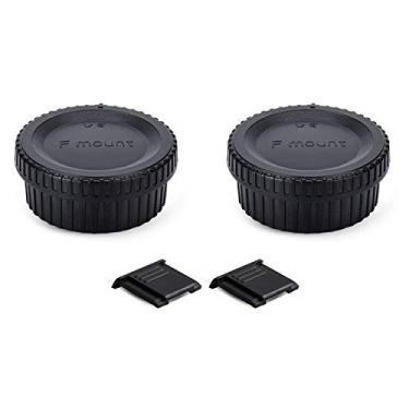Imagem de Pacote com 2 tampas de corpo F Mount e tampa de lente traseira para Nikon D3500 D3400 D3300 D3200 D5000 D5100 D5200 D5300 D5500 D5600 D7000 D7100 D7200 D7200 7500 D850 D800 D810 D780 D750 D610 D500