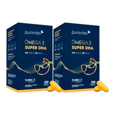 Imagem de 2x Ômega 3 Super Dha Concentrado - 120 Cápsulas - Pura Vida