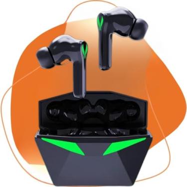 Imagem de Fone de Ouvido Gamer Sem Fio Bluetooth 5.3, Microfone Embutido, Cancelamento de Ruído, Preto