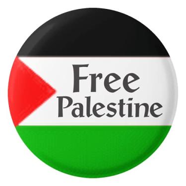 Imagem de Free Palestine - Botão de pacificação no Oriente Médio/Pinback 4 cm, Multicolorido., 1.75"