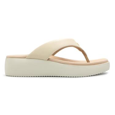 Imagem de Tamanco Modare Feminino Napa Strech Conforto Salto Anabela Creme 7189.101.18462.83517 34