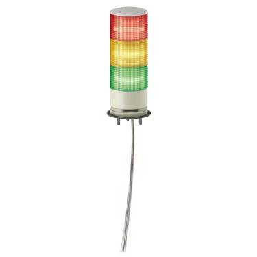 Imagem de Coluna Luminosa Ø60mm Led Vermelho, Verde, Amarelo, 24Vca/cc C/ Base de Montagem XVGB3W - Schneider