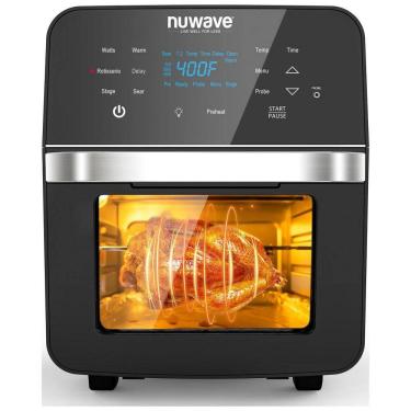 Imagem de Fritadeira Elétrica AirFryer, Capacidade 15L com Painel Digital, 110V 1800W, NUWAVE Brio, Preto
