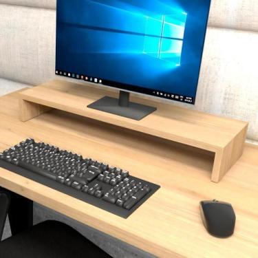 Imagem de Suporte p/ Monitor MDF Mesa de Escritório 70cm x 20cm MAC F5 - F5 Offi