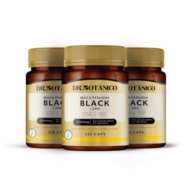 Imagem de COMBO 3 UNIDADES MACA PERUANA BLACK 2.200MG 120 CAPSULAS DR. BOTANICO