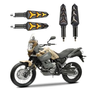 Imagem de KIT 4 Seta Sequencial Pisca de Led Universal Estrela Modelo P09S Moto 