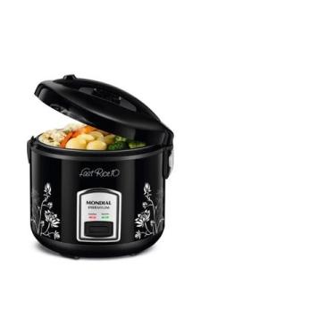 Imagem de Panela Elétrica De Arroz  Mondial PE-44-10X Preto 127V, Preto, 110V