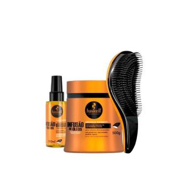 Imagem de Haskell Infusão De Óleos Máscara 500g Óleo Nutritivo +Escova