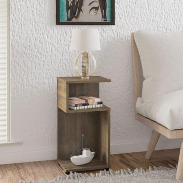 Imagem de Mesa Lateral 2 Nichos Toy Artely, Pinho