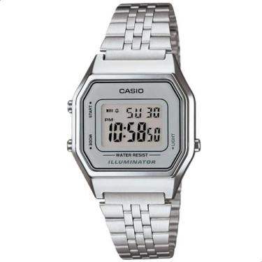 Imagem de Relógio Feminino Casio Feminino Digital Prata Vintage LA680WA-7DF
