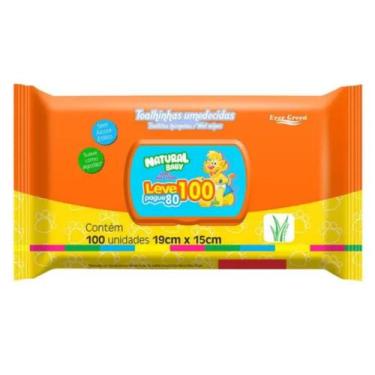 Imagem de Toalha Umedecida Natural Baby leve 100 Pague 80 Flip Top Especial, uni