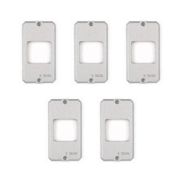 Imagem de 5 Tampa Condulete Alumín 1/2-3/4 P/ 2 Interruptor Tramontina