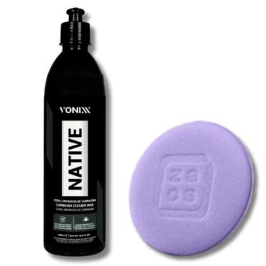 Imagem de Native Cleaner Wax Cera Liquida Carnaúba + Aplicador Espuma - Kits