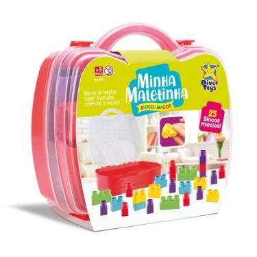 Imagem de Maleta com blocos de montar macios e didáticos - Divertoys