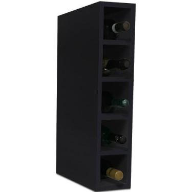 Imagem de Nicho Suporte Garrafeiro Adega De Garrafas Vinho De Parede Em Mdf - Ge