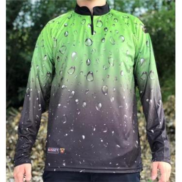 Imagem de Camiseta de Pesca Verde 3D - FPS 50 + UV - Ref. 114 - Masculina  - Ros