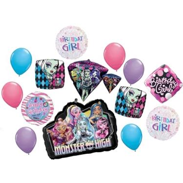 Imagem de Anagram Monster High Birthday Party Balloon Bouquet Decorations 14 pc