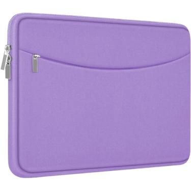 Imagem de Capa para laptop de 35.6 cm, capa protetora à prova de choque para laptop, bolsa de transporte para computador com bolso acessório, capa de computador portátil para MacBook de 14 polegadas, HP, Dell,