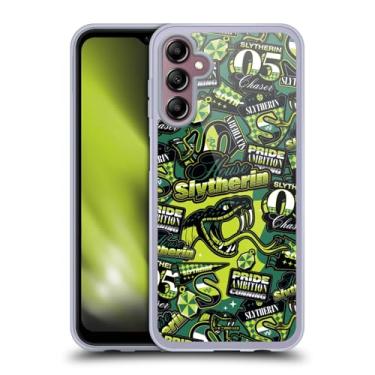 Imagem de Head Case Designs Capa de gel oficialmente licenciada pela Harry Potter House Slytherin Badge Up [proteção de grau militar] compatível com Samsung Galaxy A14 5G